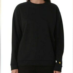 Carhartt WIP Chase Crewneck Long Sleeve Pullover Black Sz S